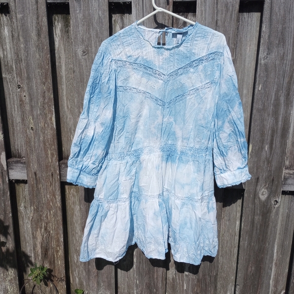 LOVE SHACK FANCY - TARGET TIE DYE MINI DRESS 1X - Picture 7 of 7